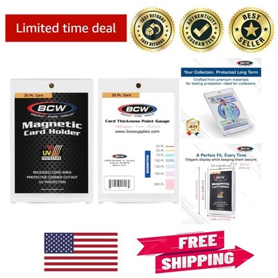Protected Display Card Case - 20 Pack, UV Shielded Magnetic Holders for Cards