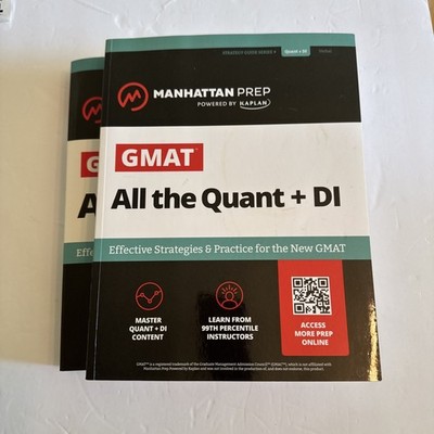 Manhattan Prep Gmat Prep All the Quant + DI & All the Verbal Set 