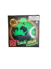 Nee Doh Jack-Glow Lantern Squeeze Ball Glows in the Dark Green 3in 26090YP