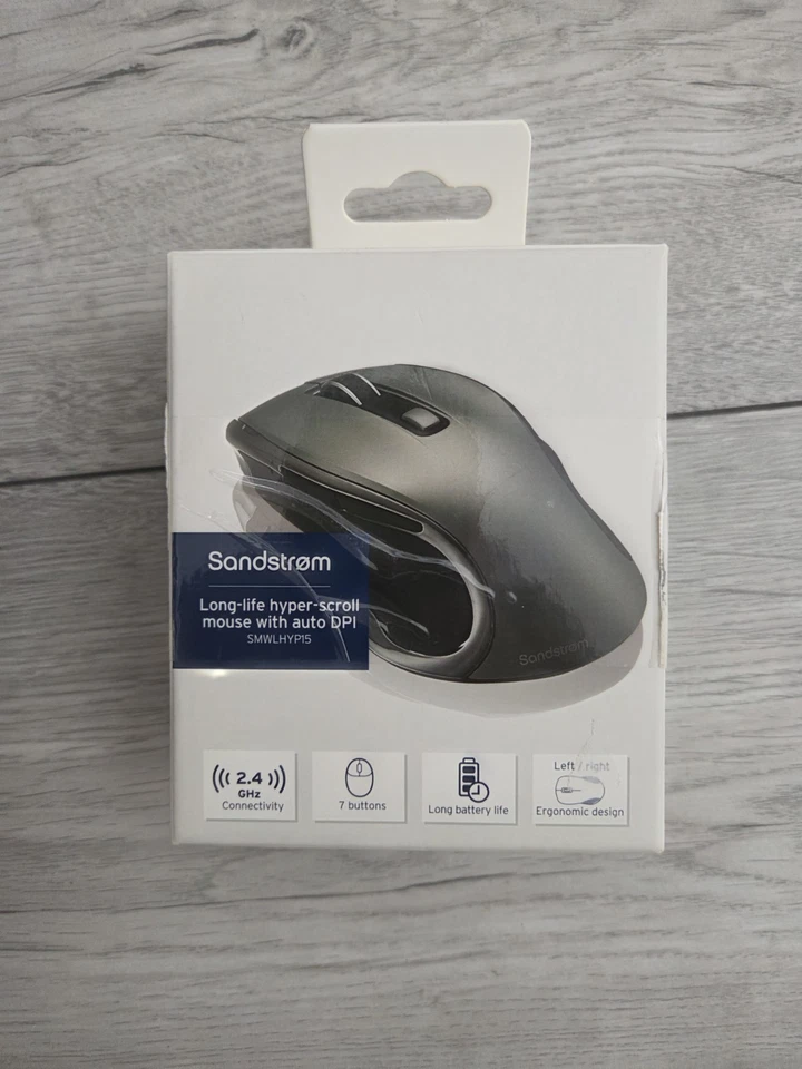 SANDSTROM [SMWLHYP15] Wireless Blue Trace Mouse - Gun Metal  - Image 4 of 4