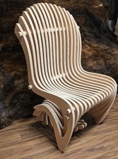 Parametric Plywood Chair Modern Stylish UNIQUE design Made To Order