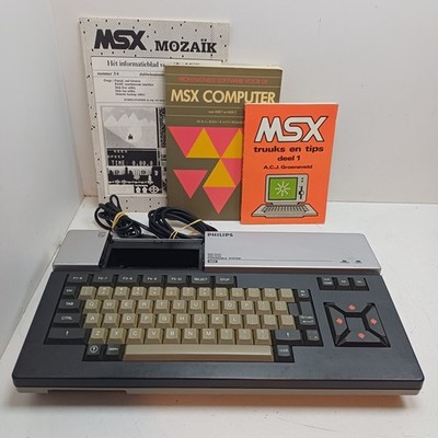 Philips VG-8020 /00 MSX Heimcomputer GETESTET Bücher Kabel *** BITTE LESEN +VIDEO