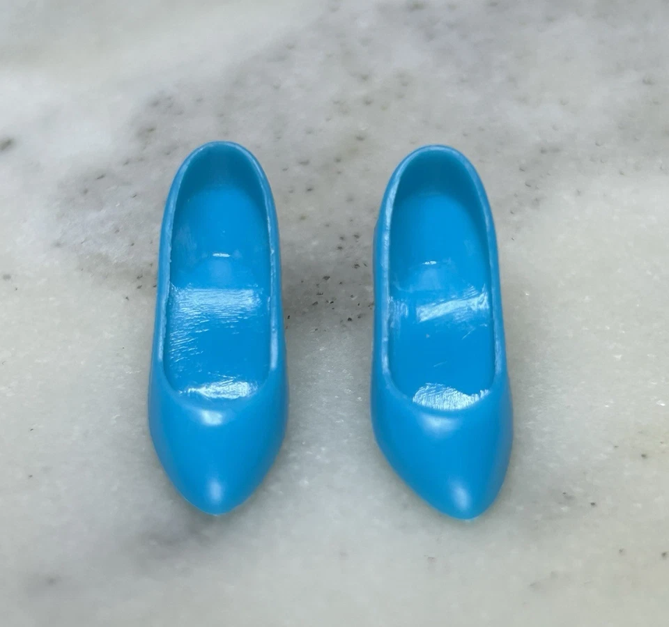 Zapatos vintage *Barbie*: azules ~ zapatos de salón de la era Superstar ~ años 80 y Hong Kong Foto 2 de 4