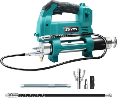 #ad Cordless Power Grease Gun 12000 PSI for Makita 18V Battery 17oz LED 2 Hoses $129.99