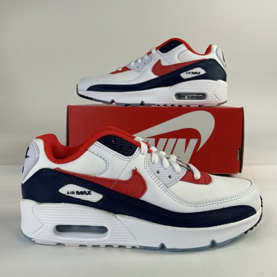 Nike Air Max 90 Shoes 4.5y Kids GS USA Denim Running Casual New DJ5177 100  | eBay