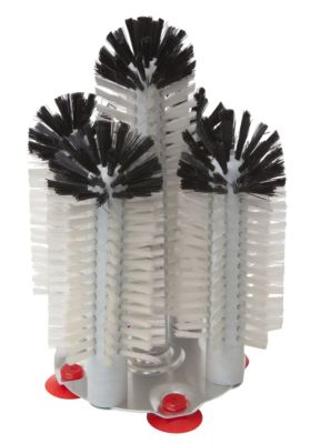 Bürste Gläserspüler für Spüle 5 Bürsten Handschrubber Saugfuß Kneipe Bar Club