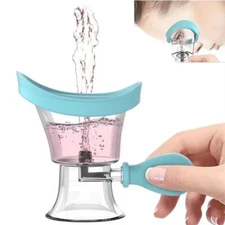 Eye Wash Cup, Eye Wash Cleaner Kit Silicon Manual Air Pressure Eye Cleaning Cup