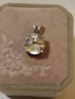 EARTHMINED GIL CERT. GEM TESTED HEATED WHITE SAPPHIRE 9.87 CT 925 SILVER PENDANT — photo 7