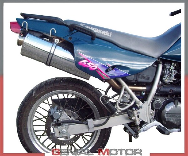 Exhaust Muffler GPR TRIOVAL Approved KAWASAKI KLX 650 R 1993 > 2002