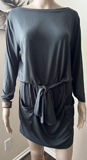 J.CREW Women’s BELTED Casual BLOUSON TUNIC MINI Shirt Dress Stretch Soft sz S
