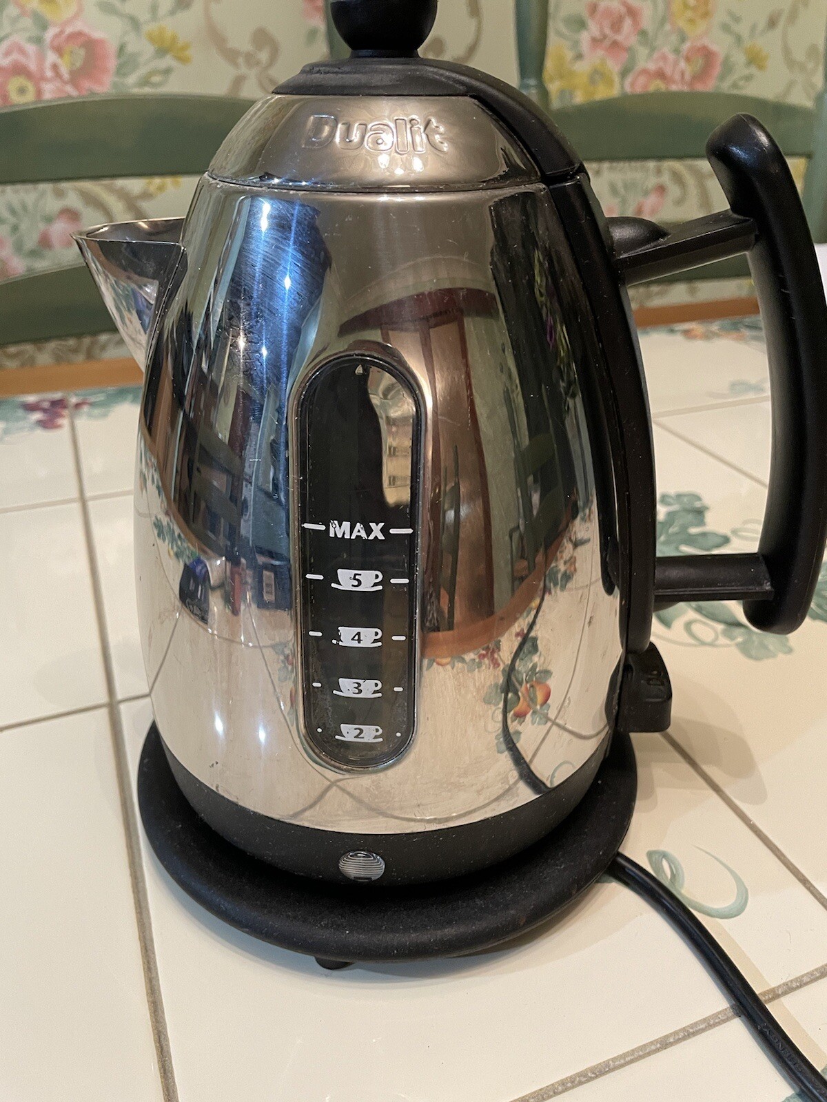 *DUALIT 1.5 LITRE CORDLESS LITE JUG KETTLE JKT3 BLACK AND CHROME eBay