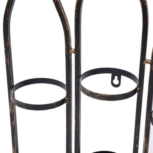 Portabottiglie vino da parete 23,2" 5 bottiglie in metallo - decorazione parete arte - Foto 18 di 21
