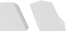  150 12" Record Bin Divider Cards - Sloped 12" x 13-1/8" - White Standard 40mil