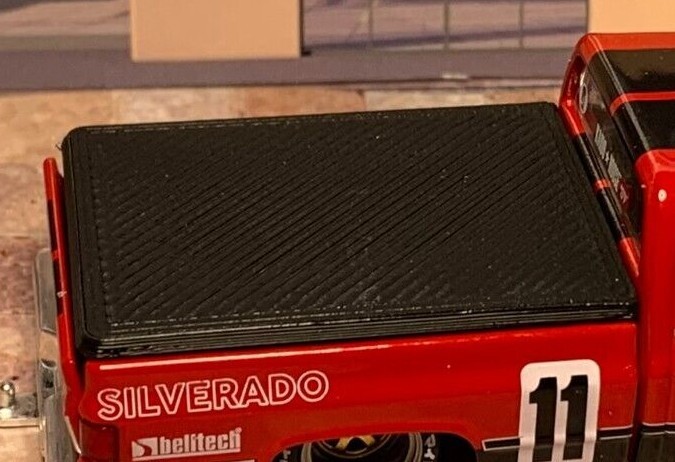 Copertura Letto Personalizzata Per Kaido House Silverado – Stampa 3D Nera Scala 1:64