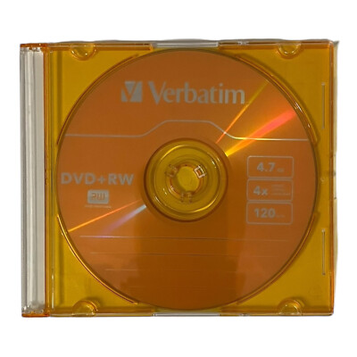 Verbatim DVD+ RW Rohling 5 Farben 4,7 GB 120min 1 Stück Neu & Unbenutzt
