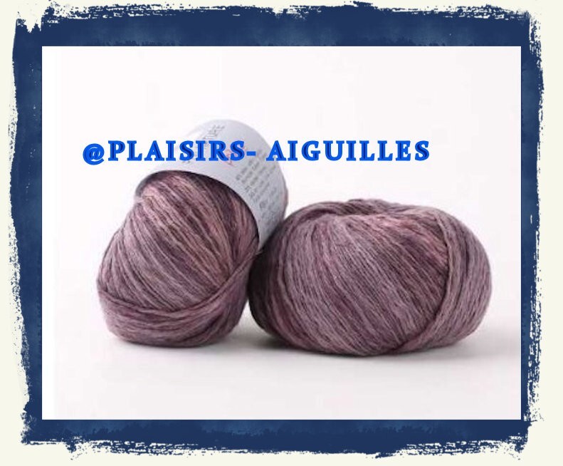 PHIL NATURE Aubergine pelotes de laine lot de 9 fil tricot coton