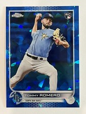 2022 Topps Chrome Update Sapphire Tommy Romero Rookie RC #US76 Tampa Bay Rays