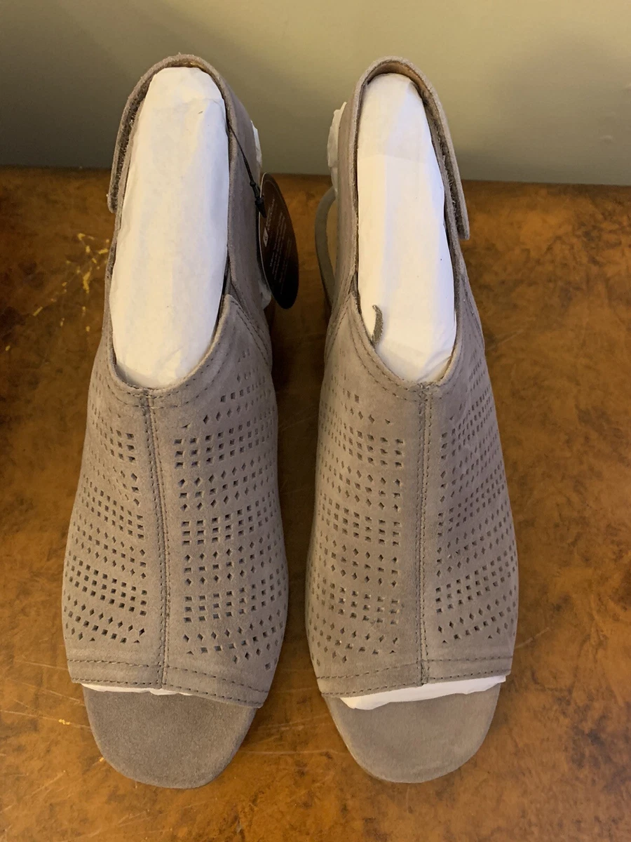 White Mountain Women s Leather Lorna Sandals 10M eBay