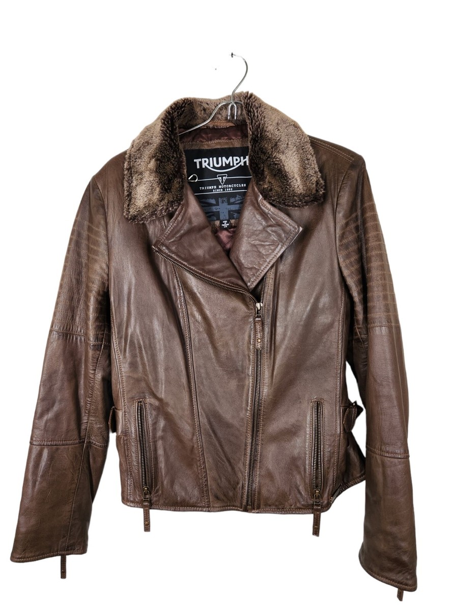 Leather Jacket Raven Gtx Jacket Triumph Brown Leather Jacket