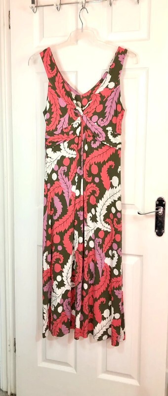 Boden Pink Multicoloured Patterned Sleeveless Mid… - image 9