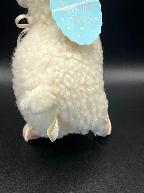Bailarina Russ Twinkle Toes Pascua Oveja Cordero Rosa y Blanco 7" Peluche Foto 4 de 4