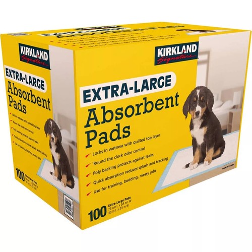 Kirkland Signature ExtraLarge Absorbent Pads, 100 Large Pads, 30x23 eBay