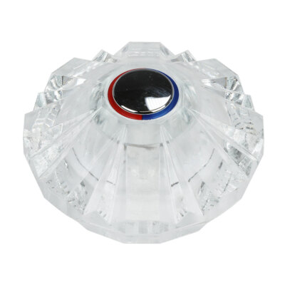 Price Pfister Avante Tub Shower / Lavatory Faucet Handle Clear Acrylic HOT/COLD