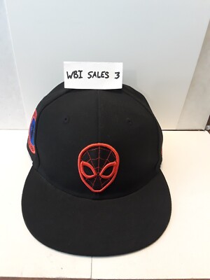 Lids Exclusive Marvel Spider-man Ball Cap Size 7 1/8th Black Embroiderd