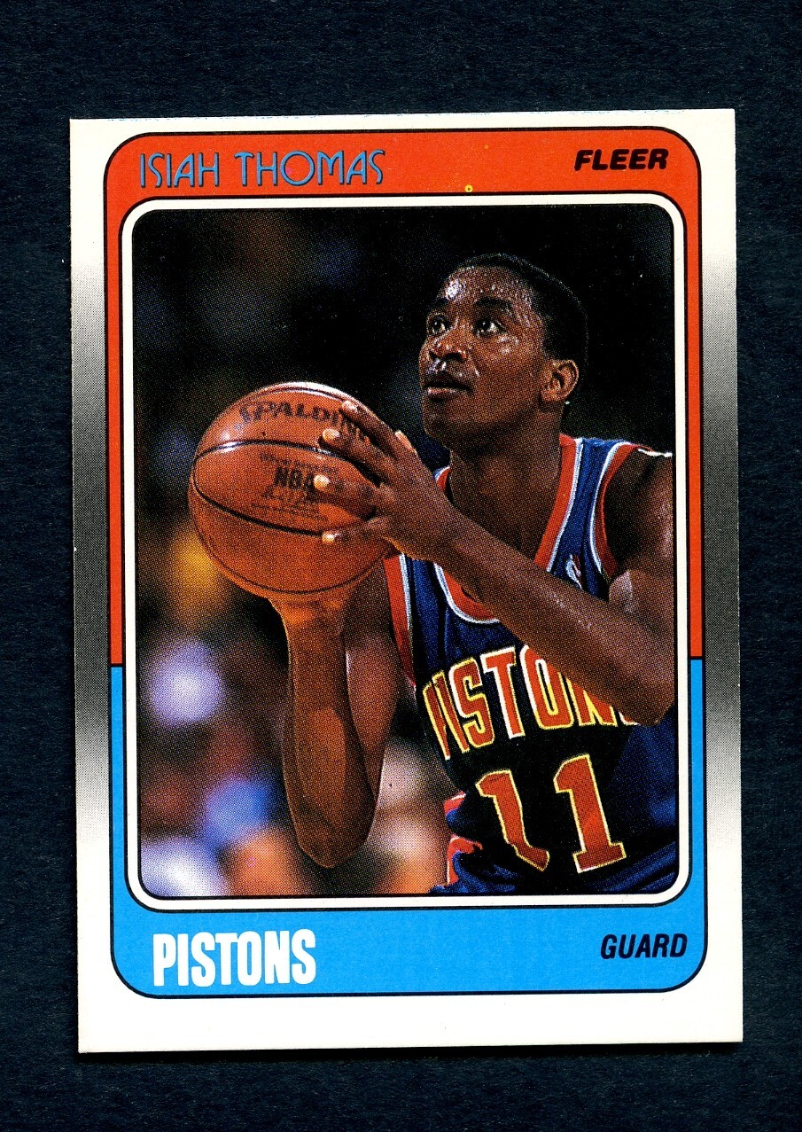 1988-99 Fleer Basketball Card #45 Isiah Thomas Detroit EX+