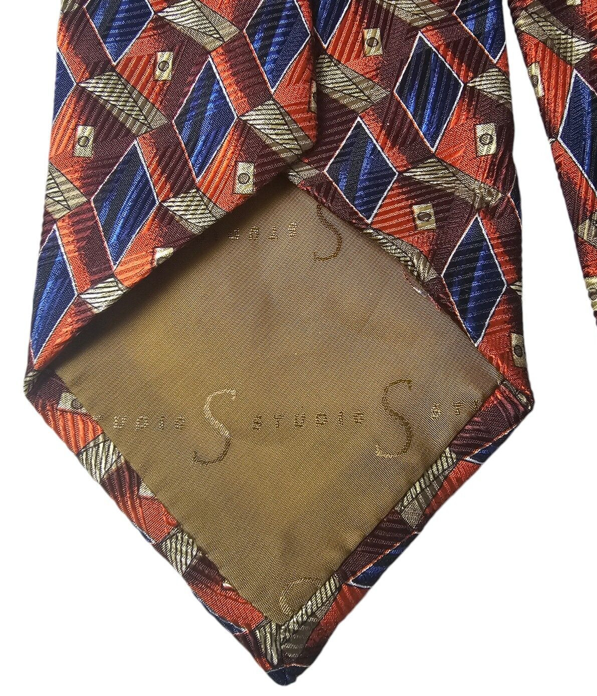 Robert Talbott Studio Silk Neck Tie Black Blue & … - image 5