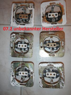 Diverse Steckdosen, Schalter und Rahmen, Gira, Merten, Wecla, Roma