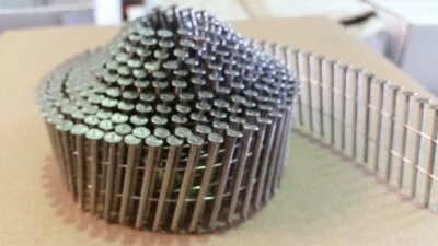 SOLENT PRODUCTS Stainless Steel, 16 Degree, Conical, Wire, Nail Gun Coil Nails 2.3 x 45mm & 50mm