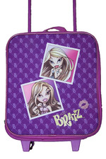Bratz Rolling Suitcase Luggage Travel Bag Wheeled Carry On Purple Doll Theme Y2K