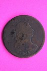 New Listing1806 Draped Bust Half Cent Small 6 With Stems Guaranteed Authentic Coin 0899