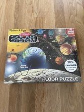Melissa Doug Solar System Floor Puzzle 48 Easy Clean Jumbo Pieces New in Box