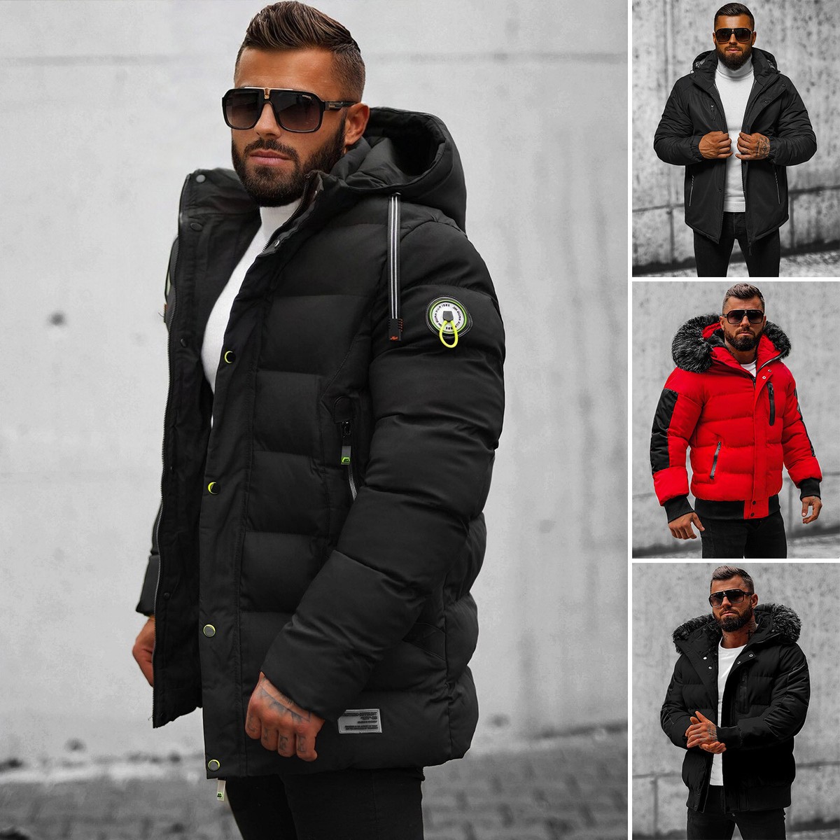 Down Jacket Jacke Winter MÃ¤nner Dicke Strickpullover MÃ¤nner