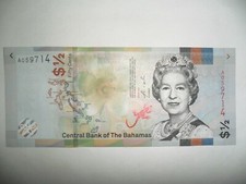 2019 BAHAMAS 1/2 DOLLAR BANKNOTE FDS 