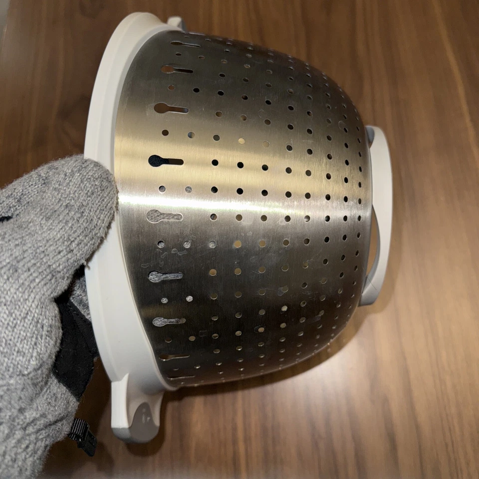 Colador de chef mimado acero inoxidable grande 5 cuartos agarre de silicona 100692 Foto 2 de 4