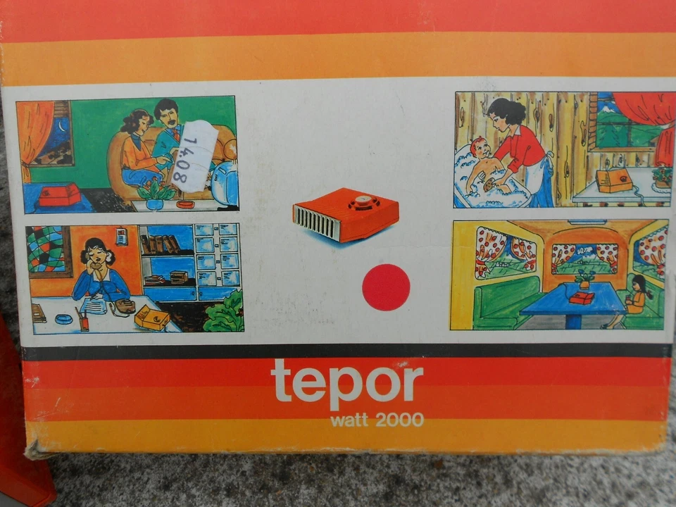 Ancien chauffage vintage TEPOR 2000 watt - Photo 3/4