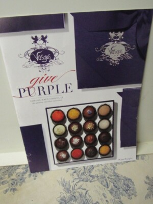 Vtg. Vosges Haut Chocolat ''Give Purple'' Catalog