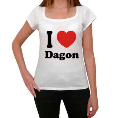 ULTRABASIC Damen T-Shirt J'Aime Dagon I Love Dagon T-Shirt Vintage