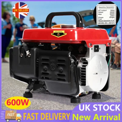 WALLPAPER-MASTER Silent Inverter Generator 230V Portable Petrol Camping Power Outages Emergency