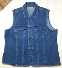 Vintage Austin Harris Denim Vest - Xl