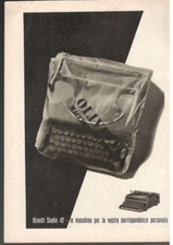 Olivetti Studio 42 Publicité 1941 MACHINE À ÉCRIRE 1 Page Originale