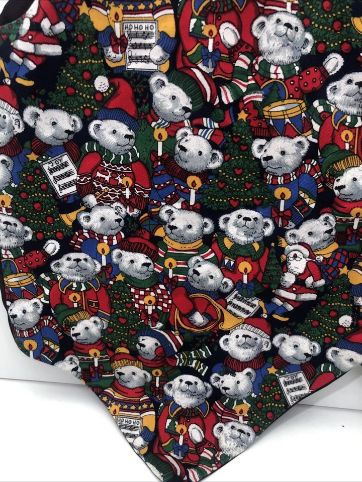 Chaleco Mujer Vintage Navidad Osos Polares Talla 2XL Foto 3 de 4