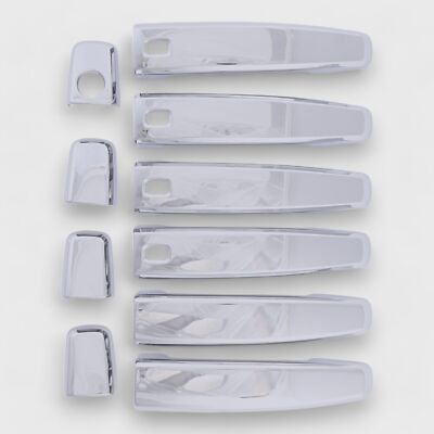 Patented Snap-On Chrome Door Handle Cover for 14-20 Chevy Spark W &W/O SMARTKEY