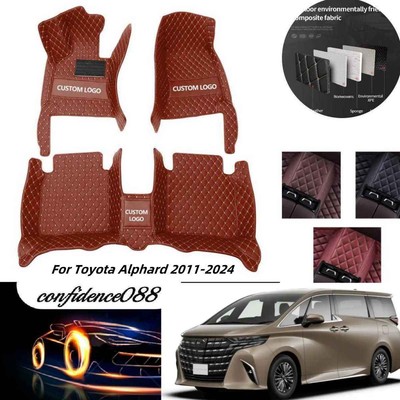 For Toyota Alphard 2011-2024 Car Floor Mats Custom All Models Carpets Waterproof