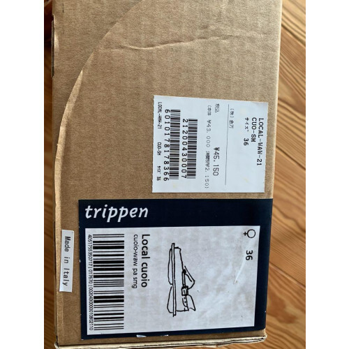 trippen トリッペン local サイズ36 cuoio Trippen Local Cuoio Waw Pa Smg Flat Shoes Brown Leather Size