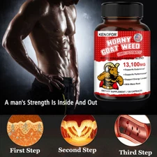 Horny Goat Weed -High Potency Powerful Herbal Blend-Supplement for Men and Women