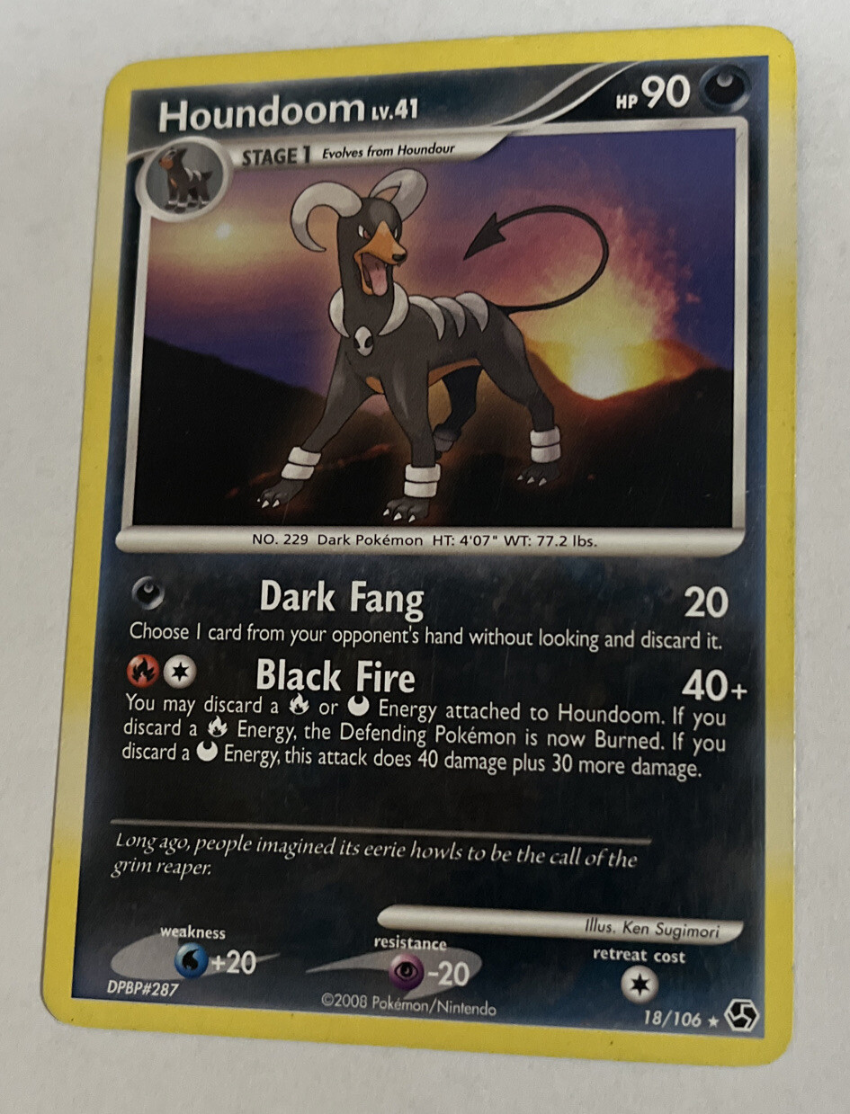 Pokemon Houndoom - 18/106 - D&P Great Encounters - Rare - NM/VLP